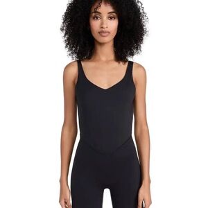 Bandier V Neck Tempo Playsuit Black
